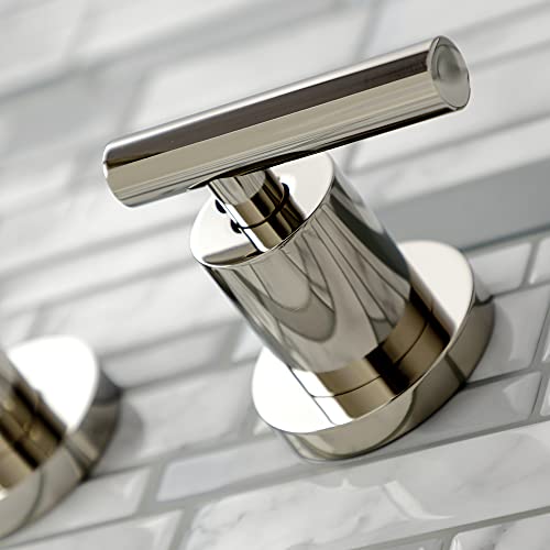 Kingston KS8126CML Wall Mount Bathroom Faucet, Polished Nickel - color: Polished Nickel