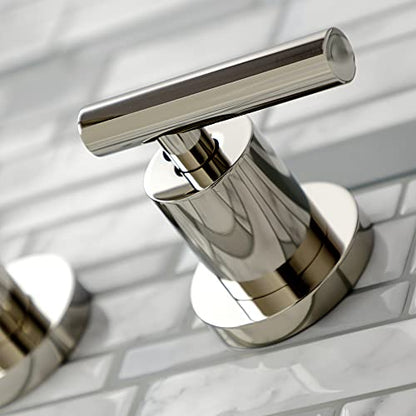 Kingston KS8126CML Wall Mount Bathroom Faucet, Polished Nickel - color: Polished Nickel
