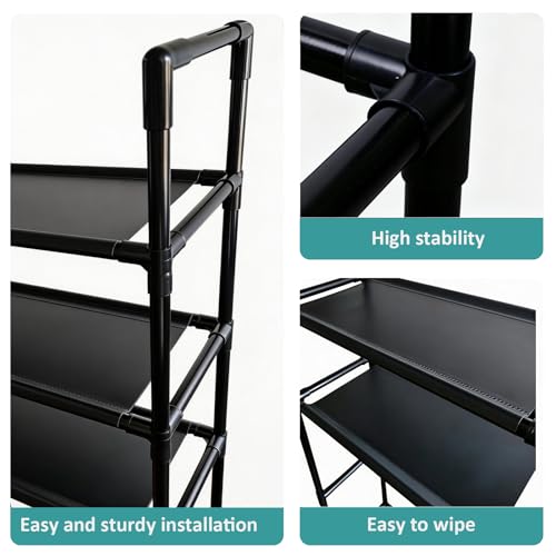 Over The Toilet Storage Shelf,3 Tier Storage Over Toilet,New Upgraded Multifunctional Over The Toilet Rack Increase in Width and Thickness,Space Saver Bathroom Shelves,More Stable and Easy to Install