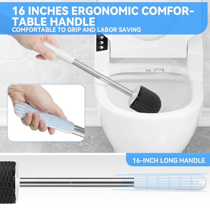 Toilet Brush and Toilet Plunger with Holder, Heavy Duty Plunger with Unique Holder, Plungers for Bathroom with Holder, Toilet Plunger and Toilet Brush and Holder