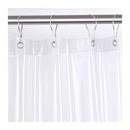 Shower Curtain Liner Heavy Duty Plastic Shower Curtain for Bathtubs Waterproof Weighted Bathroom Shower Liner(180 * 180cm)
