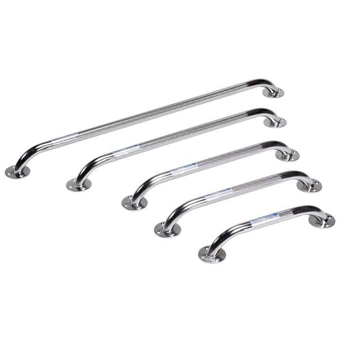 Dynarex 10303-3 Chrome-Plated Steel Knurled Multi Grab Bar, 24" Size, Pack of 3