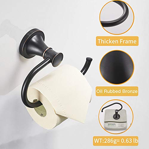 Toilet Paper Holder Wall Mount Bathroom Roll Holder Oil Rubber Bronze | Pivoting Tissue Roll Holder, High Quality Stainless Steel Hand Towel Ring Rustproof, Bathroom Accessories,Toilet Storage - color: Oil Rubbed Bronze