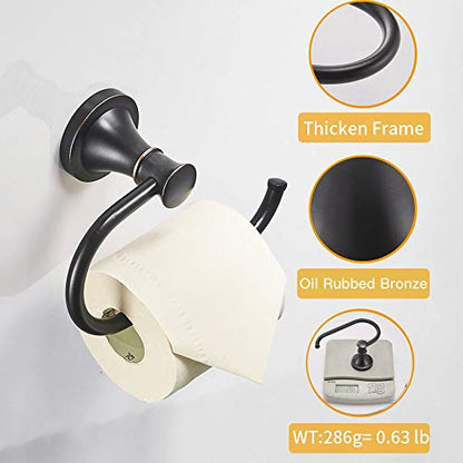 Toilet Paper Holder Wall Mount Bathroom Roll Holder Oil Rubber Bronze | Pivoting Tissue Roll Holder, High Quality Stainless Steel Hand Towel Ring Rustproof, Bathroom Accessories,Toilet Storage - color: Oil Rubbed Bronze