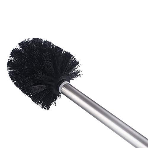 Angle Simple Toilet Brushes Refills, Toilet Bowl Scrubber Head 3 PCS | Replacement Toilet Brush Head Only, No Holder, Stainless Steel Wand with Sturdy Plastic Bristles for Easy Use