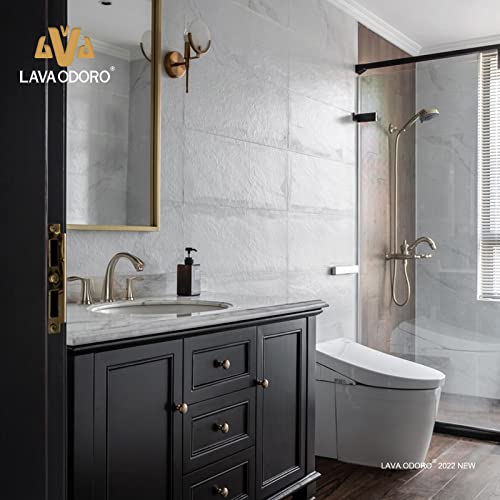 Bathroom Faucet for Sink 3 Hole, Brushed Nickel, BF405-BN | 8 inch Widespread Bathroom Faucet 2 Handle Bathroom Sink Faucet for Vanity with Drain Assembly Supply line, Brushed Nickel - color: Brushed Nickel