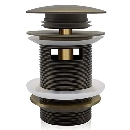 FerdY Pop-up Drain for Freestanding Bathtub, cUPC Certification, Freestanding Bathtub Drain Stopper, Brushed Bronze - color: Brushed Bronze