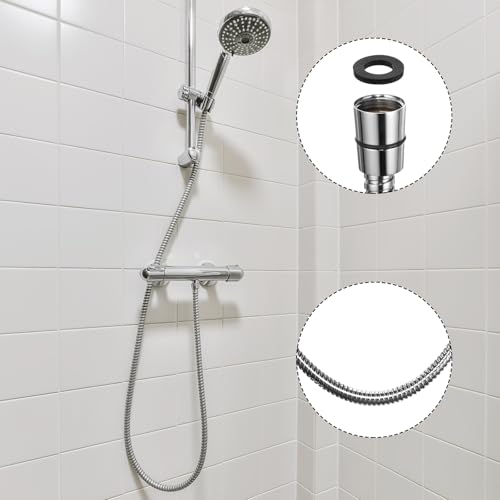 4 Pcs 79 Inches Extra Long Flexible Shower Hose Bulk Replacement Stainless Steel Handheld Shower Head Durable Wand Hose with Brass Insert and Nut for Bathtub Hotel Bathroom
