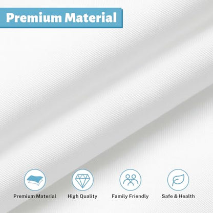 1 Pack Fabric Snap in Shower Curtain Liner Replacement, 70W x 54H | Removable & Water-Repellent,Machine Washable, with Magnets-Detachable Liner (Fit 71(W) x 74(H) with Window Shower Curtain)