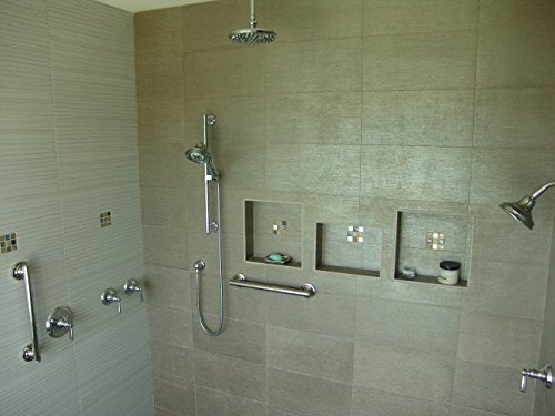 New Ready for Tile Recessed Bathroom Shower Shampoo Shelf Niche (14" X 14" Large Square) - size: 14" x 14" Large Square