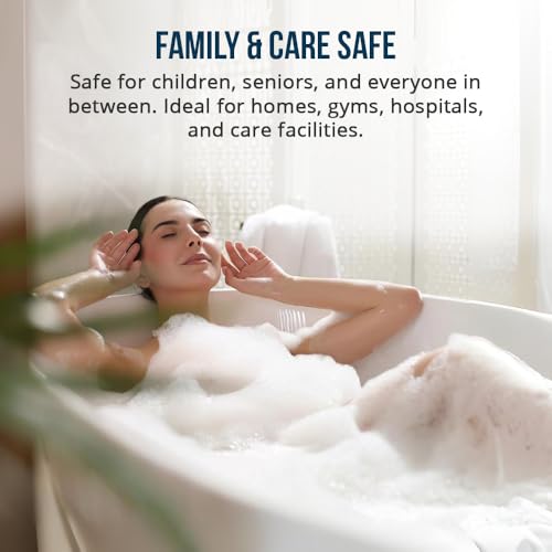 The Original Refinished Bathtub Mat - No Suction Cup Bath Mat, Designed for Textured and Refinished Bathtubs Made of Rubber Not Cheap Plastic, Great for Children and Elderly (White)