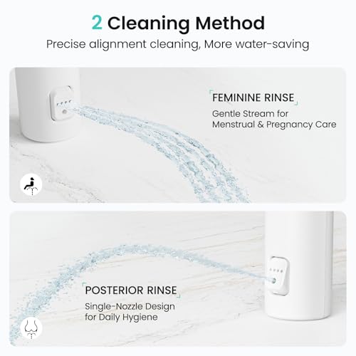 Handheld Bidet Sprayer for Toilet - Easy Install with 55" Upgraded Leak-Proof Hose, Easy Water Pressure Control Bidet Attachment for Feminine Wash, Muslim Shower & Bathroom Spot Cleaning