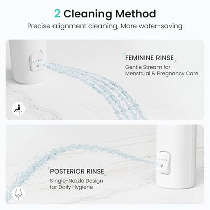 Handheld Bidet Sprayer for Toilet - Easy Install with 55" Upgraded Leak-Proof Hose, Easy Water Pressure Control Bidet Attachment for Feminine Wash, Muslim Shower & Bathroom Spot Cleaning