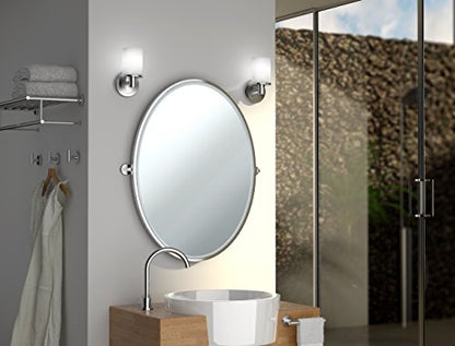 Gatco 1431C Modern Rectangle Base Freestanding Toilet Paper Holder, 21.25" Chrome with Weighted Base - color: Chrome, 21.25"h