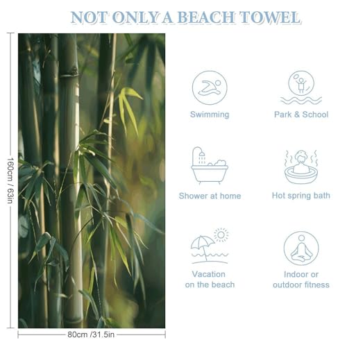 Tree Bamboo Soft Absorbent Bath Towel,Hand Towel Oversized Bathroom Essential,Gym Towels for Body,Sport,Yoga,SPA,Fitness160x80cm - size: 160x80cm