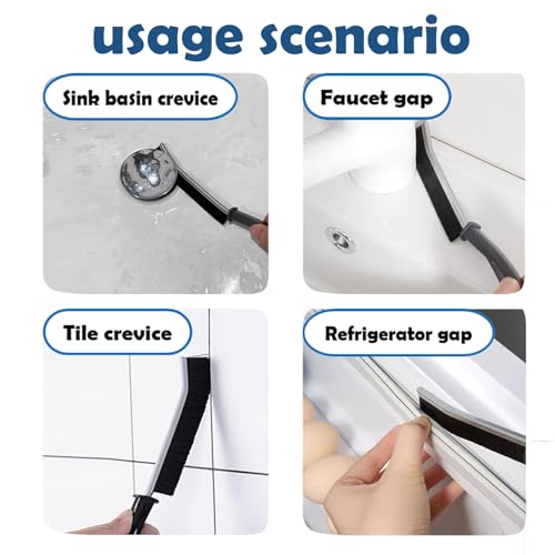 Betanull Grout Brush, Crevice Cleaning Brush Set, Stiff Bristle Scrub Brush | Ideal for bathroom cleaning supplies, tile, shower corners and small spaces. Nylon brushes for cleaning grout effectively