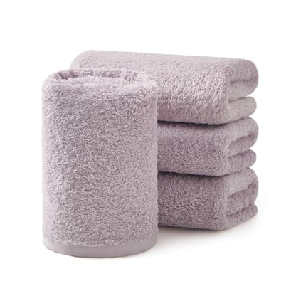 REDKISS 4-Pack Luxury Hand Towels, 16x32 Inch 450G 100% Cotton, Purple Quick-Dry Bathroom & Kitchen Towels, Super Soft and Highly Absorbent - color: Purple, size: hand towel set of 4