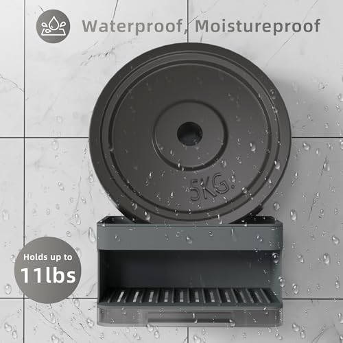 Soap Dish Holder,2 Pcs Suction Cup Soap Dishes，Wall Mounted Bar Self-Adhesive for Kitchen Shower,Soap Saver Tray with Drain for Bathroom (Gary) - color: Gary