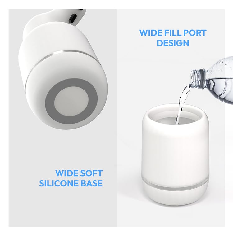Automatic Soap Dispenser, Rechargeable & Touchless with 4 Adjustable Dispensing Levels, 15oz/420ml, Waterproof, Wall Mountable for Kitchen, Bathroom, Hotel, White Gel - color: White, style: Gel