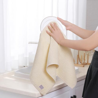 Homaxy 100% Cotton Waffle Weave Kitchen Towels, 10-Pack, Beige | Ultra Soft Absorbent Dish Towels, Quick Drying Cleaning Towels, 13 x 28 Inches - color: Beige, size: 13 x 28 - 10 Pack