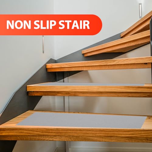 Wear-resistant Adhesive Anti-slip Tape for Stairs and Bathroom Floor, 10cm X 5m Non-skid Strip Pebble Texture, Waterproof Safety Grip Tape for Indoor and Outdoor Use