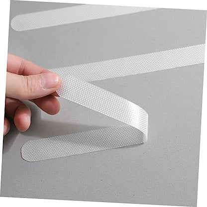 TEHAUX 4sets Slip Mat Skid Shower Stickers Skid Bathtub Stickers Self-Adhesive Strips Strong Adhesive Stair Tape