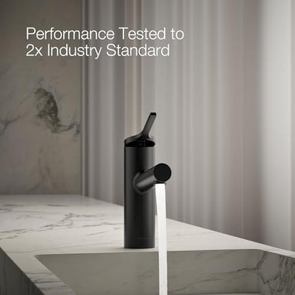 KOHLER K-35048-4N-BL Elate® Single-Handle Bathroom Sink Faucet, Single-Handle Bathroom Sink Faucets, 0.5 GPM, Matte Black - color: Matte Black, size: 0.5 GPM