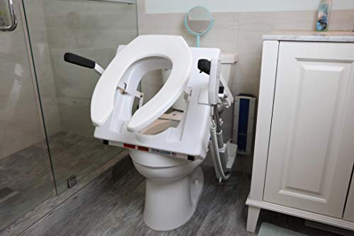 EZ-ACCESS TILT Toilet Incline Lift, Battery Powered (Battery Included), Elongated Seat - size: Battery Power, Elongated Seat