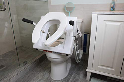 EZ-ACCESS TILT Toilet Incline Lift, Battery Powered (Battery Included), Elongated Seat - size: Battery Power, Elongated Seat