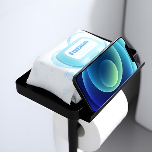 Toilet Paper Stand - Extra Heavy Duty Marble Base Toilet Paper Holder Stand - color: Marble White