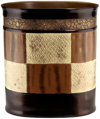 Zahari Home Decorative Trash Can for Bathroom, Office & Bedroom - 2.1 Gallons Stylish & Small Trash Can for Dorms, Desktop & Restroom - Chic Waste Basket for Compact Spaces, Zambia - color: Zambia