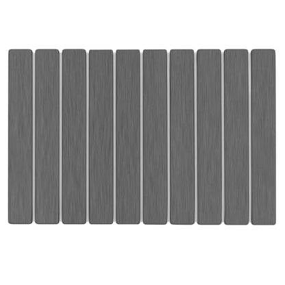 Foldable Stone Bath Mat 60x39cm | Quick-Dry Diatomaceous Earth Bath Rug with PVC Anti-Slip Base | Bathroom, Kitchen, Pet-Friendly Water Absorbent Mat - color: Grey
