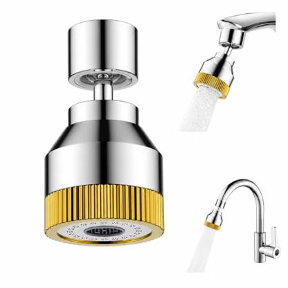 Faucet Sink Aerator/Extender/Sprayer/nozzle,Faucet Attachment Replacement for Bathroom&Kitchen, Anti-slip Swivel Aerator with 55/64" Threaded Adapter (Standard Silver) - color: Standard Silver