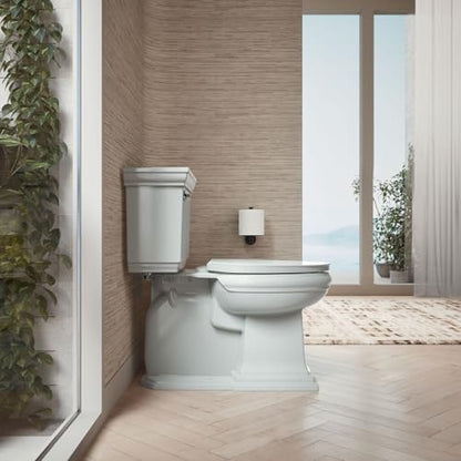KOHLER K-26801-95 Impro ReadyLatch Quiet Close Elongated Toilet Seat, Grip-Tight Bumpers, New Home Essentials, Slam Prevention, Ice Grey - color: Ice Gray, size: Elongated