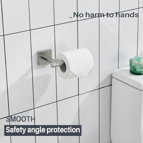 KOKOSIRI Toilet Paper Holder Tissue Paper Dispenser for Bathroom Toilet Roll Holder Wall Mounted, Brushed Nickel Stainless Steel B2008BR - color: Brushed Nickel, size: Vertical