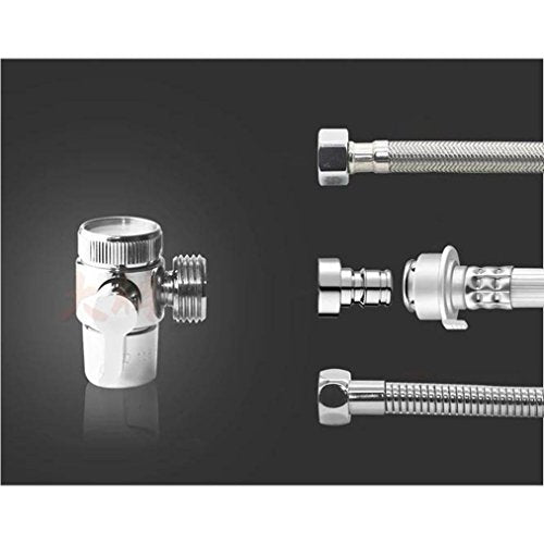 sink faucet diverter valve/adapter to bidet shower hose with aerator for bathroom/kitchen faucet