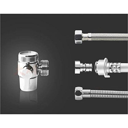 sink faucet diverter valve/adapter to bidet shower hose with aerator for bathroom/kitchen faucet