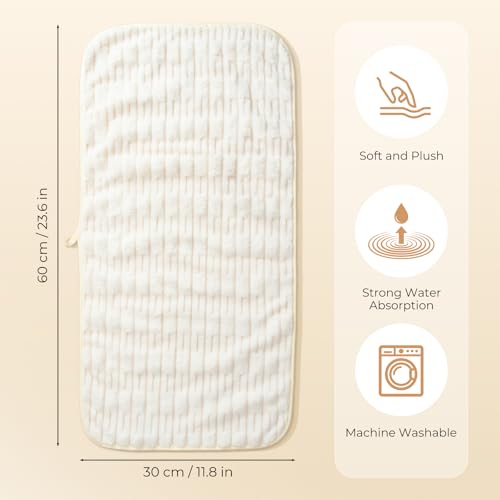 Hanging Hand Towels with Loops for Bathroom,Soft, Absorbent, Quick Dry for Drying Hands and Multi Surfaces, Pack of 5, 23.6" x 11.8"