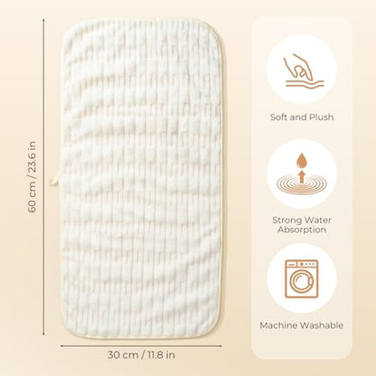 Hanging Hand Towels with Loops for Bathroom,Soft, Absorbent, Quick Dry for Drying Hands and Multi Surfaces, Pack of 5, 23.6" x 11.8"