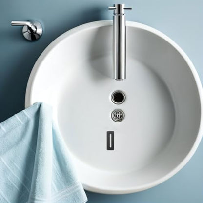 Sink Trim Overflow Cover: Rectangle Sink Overflow Rings - Basin Drain Cover Hole Insert - Spillover Water Stopper - Basin Trim Drain Cap for Bathroom
