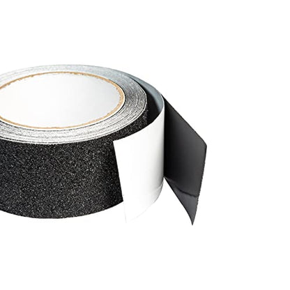 SANKEMU Black Anti Slip Tape, 2 inch by 33 feet, Non-Slip Traction Grip Tape to Tubs, Boats, Stairs, Clear, Soft, Comfortable for Bare feet - size: 2 Inch x 33 Feet Black