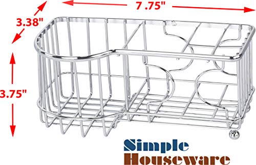 Simple Houseware Multi-Functional 6 Slots Toothbrush Holder, Chrome - color: Chrome, size: Freestanding