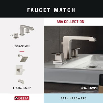 Delta Hand Towel Holder | Square Stainless Steel Ring for Hanging Towels in Kitchen, Bathroom | Ara Accessories