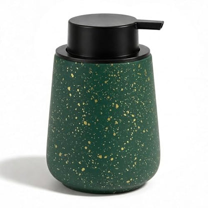 Ceramic Foaming Soap Dispenser - 14.5 oz Foam Hand Soap Dispenser Bathroom, Modern Refillable Dish Wash Soap Bottle for Kitchen with Large Easy-to-Press Pump (Green) - color: Green