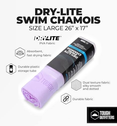 Tough Outfitters Quick Dry Towel - Travel Towel Fast Drying Lightweight - Compact Microfiber Towels for Body Camping Swim Beach Camp Backpacking - Quick Dry for Swimmers - color: Large - 26" X 17" - Purple