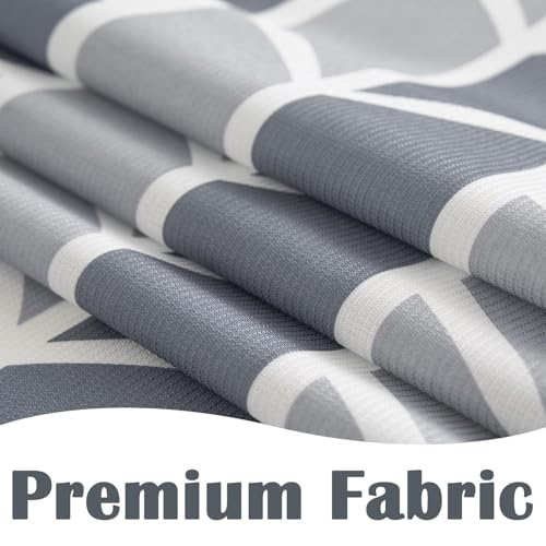 jinchan Grey and White Geometric Shower Curtain Chevron Arrow Farmhouse Shower Curtains for Bathroom Modern Waterproof Fabric with 12 Hooks 70x72 Inches - color: Arrow Grey, size: 70"W x 72"L (Pack of 1)
