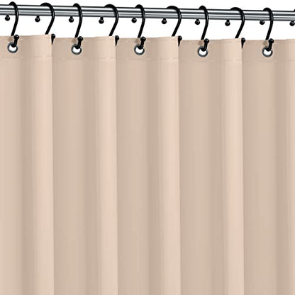 No Smell Shower Curtain Liner 72x72 Beige - PEVA Plastic Shower Curtain for Bathroom, PVC-Free Waterproof Sand Shower Liner with Metal Grommets and Magnet-Weighted Bottom Hem - Washable Liner - color: Sand