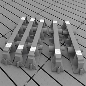 6 pcs Raised Shower Mat Bathtub Non Slip Square Bath Mat Stand Up, Plastic Interlocking Deck Tiles for Inside, Portable Bathroom Floor Shower Textured Surface (Gray 9.6x9.6x2.4 in) - color: Gray 9.6x9.6x2.4 in