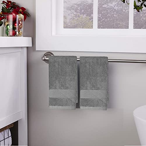 Lchkrep Bathroom Hand Towels (14x30 inch), Home Soft 100% Cotton Super Soft Highly Absorbent Hand Towels for Bath, Hand, Face, Gym and Spa (Gray-2 Pack) - color: Gray-2pack