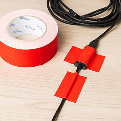Gaffers Tape Red 4 Rolls Pack in Bulk Heavy Duty, 2" x30Yards Each, Professional Grade Gaffer Tape, Non-Reflective No Residue Hand Tear Self-Adhesive (Red, 4 Rolls) - color: 2" Red (4 Rolls)